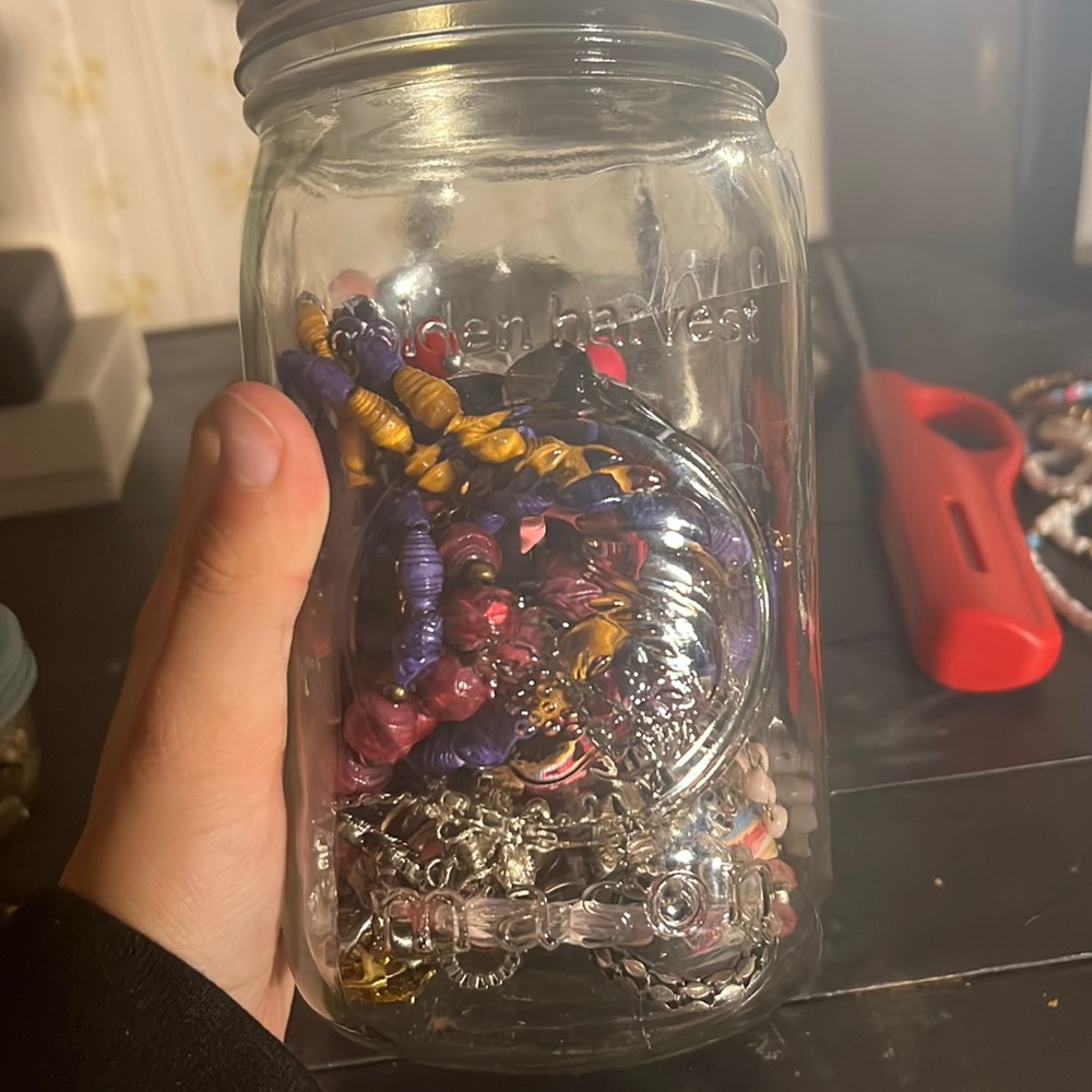 vintage jewelry jar